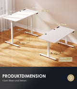 Elektricky výškovo nastaviteľný písací stôl s 2 pamäťovými funkciami